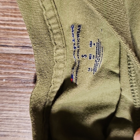 Womens Champion Olive Green T-Shirt Small - Picture 3 of 5